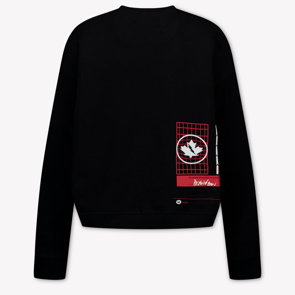 Dsquared2 Kinder Unisex Trui In Zwart