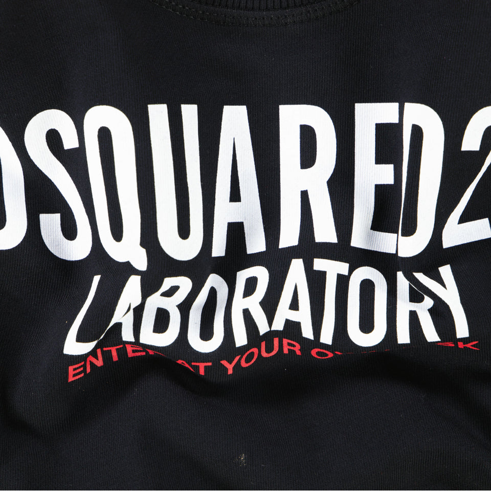 Dsquared2 Kinder Unisex Trui In Zwart