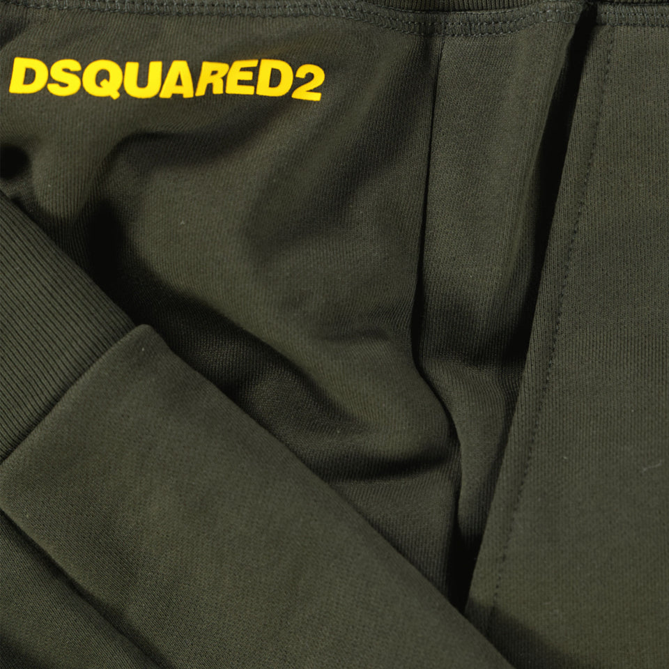 Dsquared2 Kinder Unisex Broek In Army