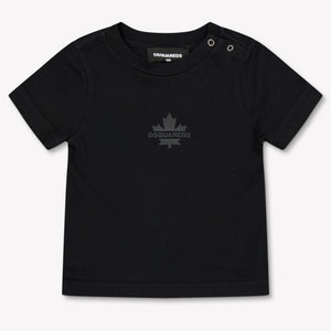 Dsquared2 Baby Jongens T-Shirt In Zwart