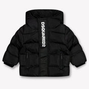 Dsquared2 Baby Jongens Winterjas In Zwart