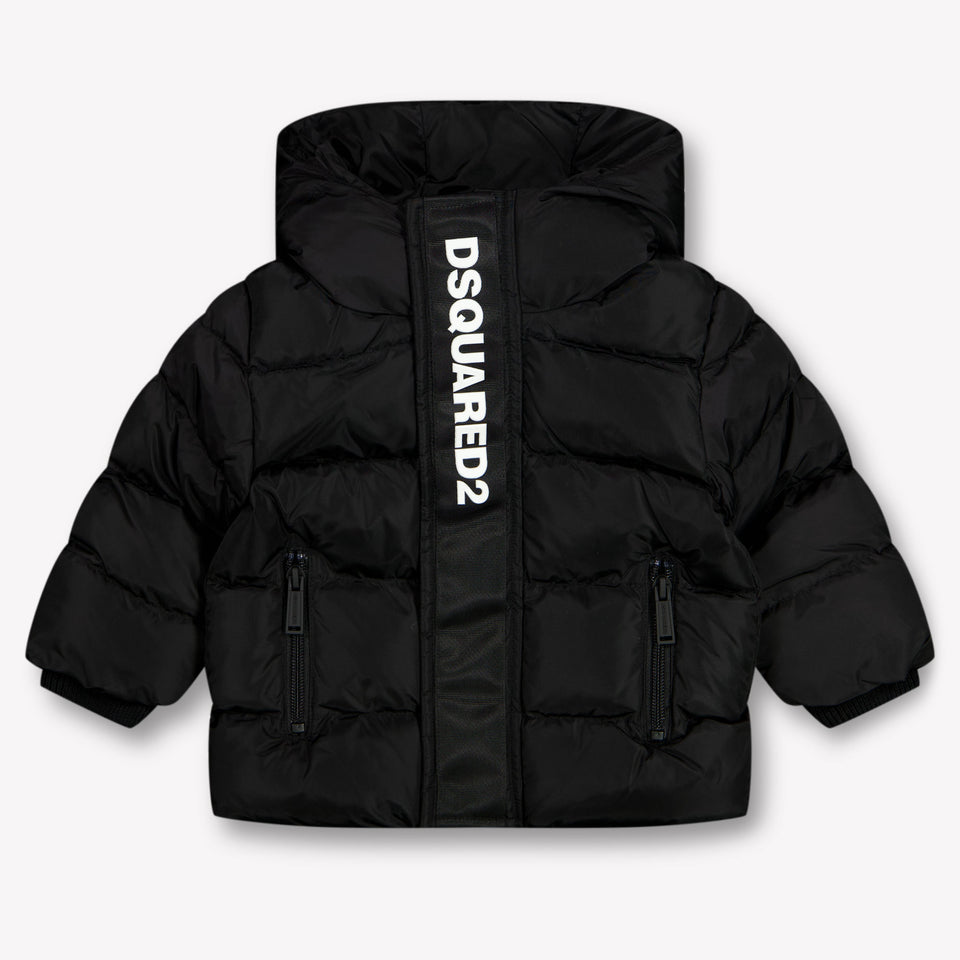 Dsquared2 Baby Jongens Winterjas In Zwart