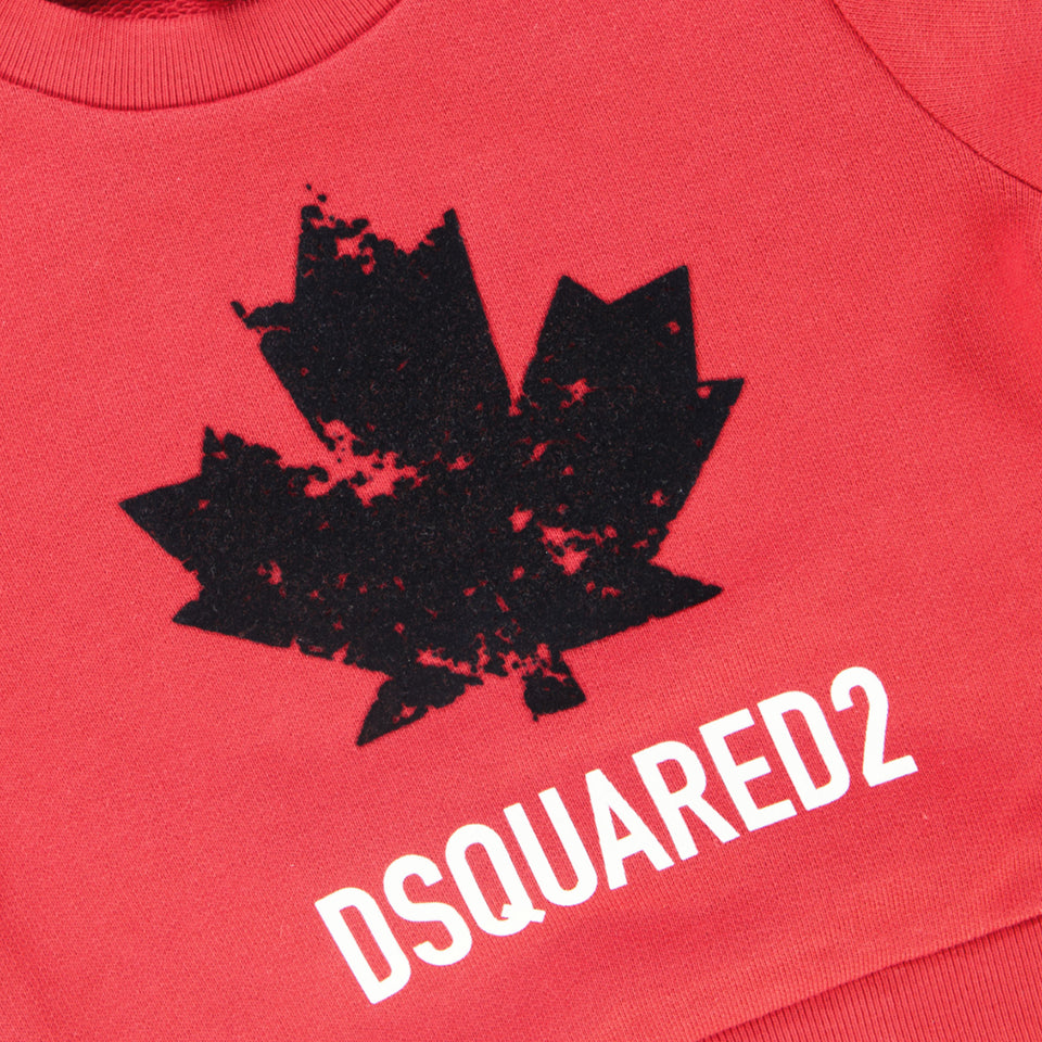 Dsquared2 Baby Jongens Trui In Rood