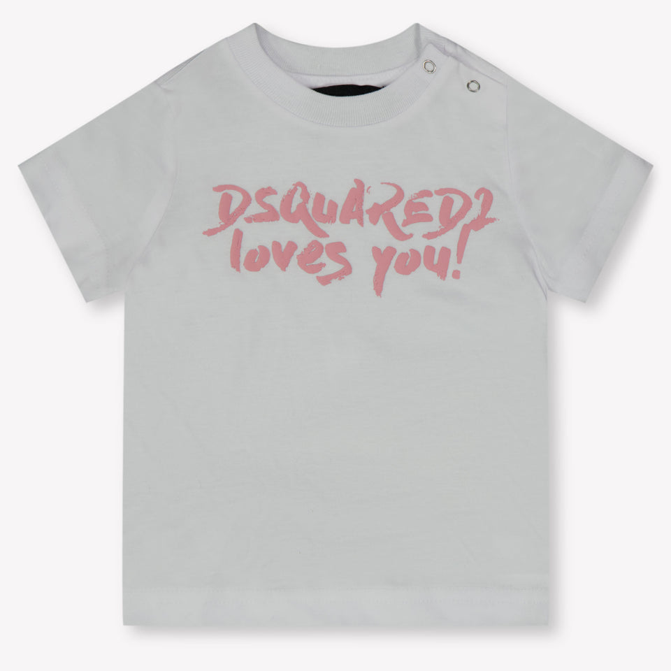 Dsquared2 Baby Meisjes T-Shirt In Wit