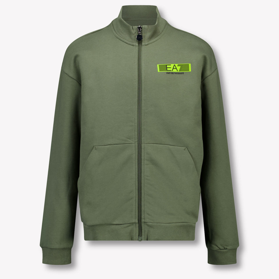 EA7 Kids Boys Tracksuit  Army