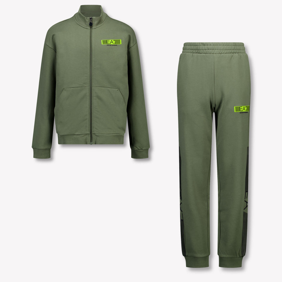 EA7 Kids Boys Tracksuit  Army