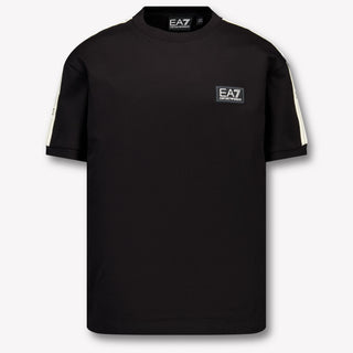 EA7 Kinder Jongens T-Shirt In Zwart
