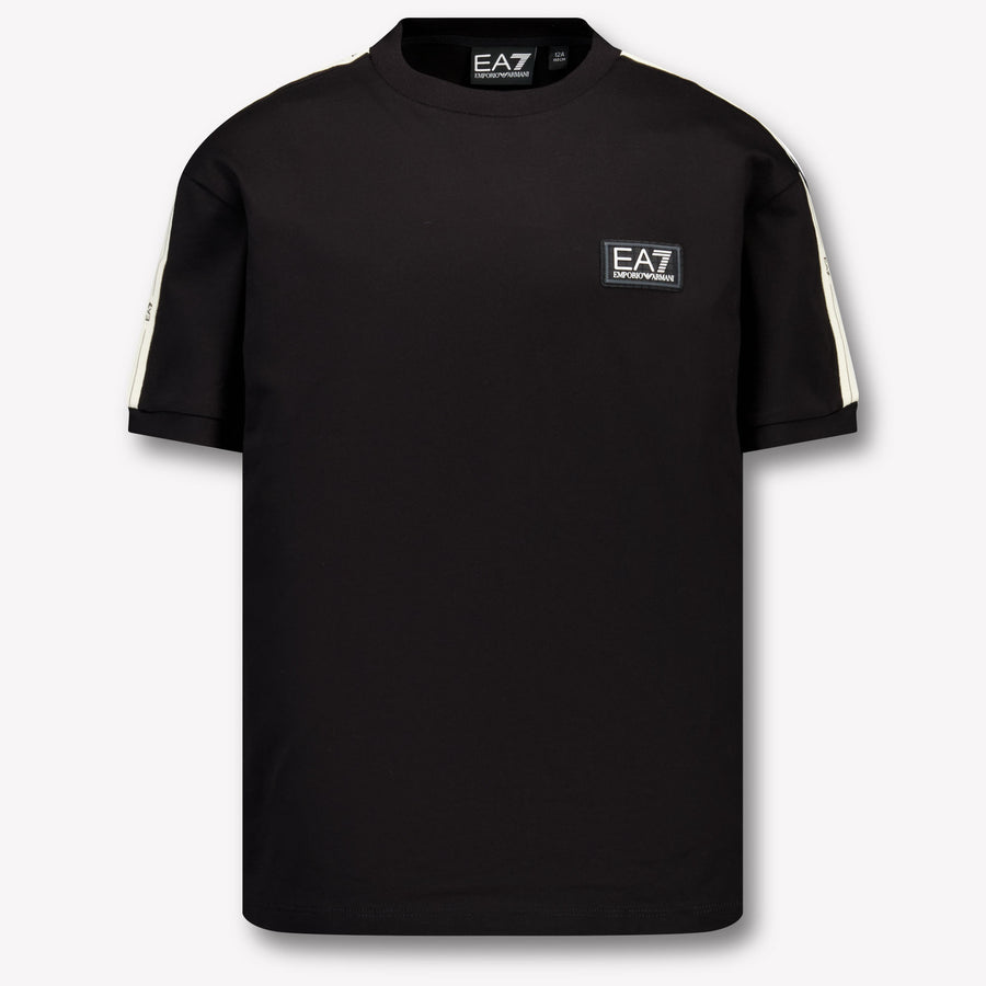 EA7 Kinder Jongens T-Shirt In Zwart