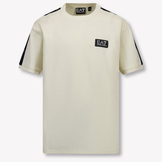 EA7 Kinder Jongens T-Shirt In Off White