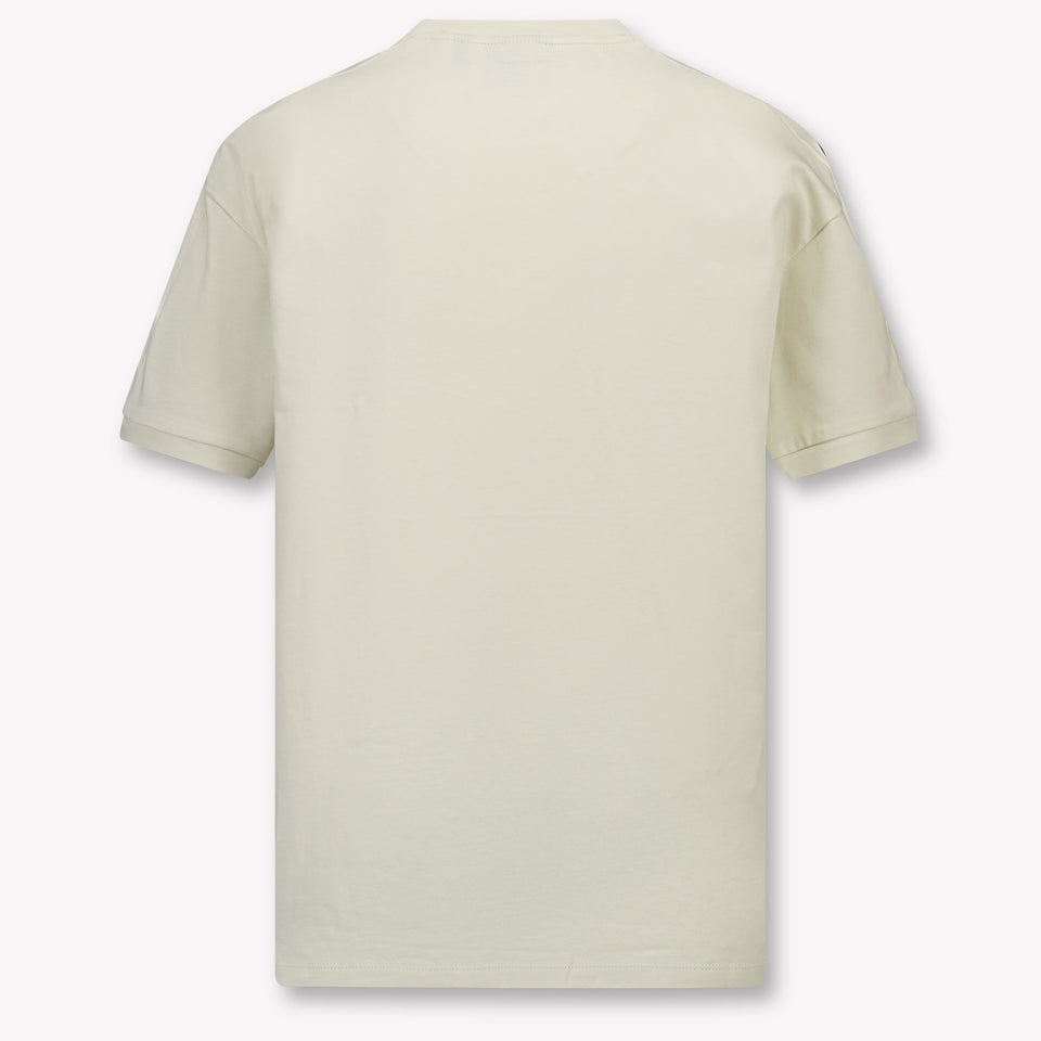 EA7 Kinder Jongens T-Shirt In Off White