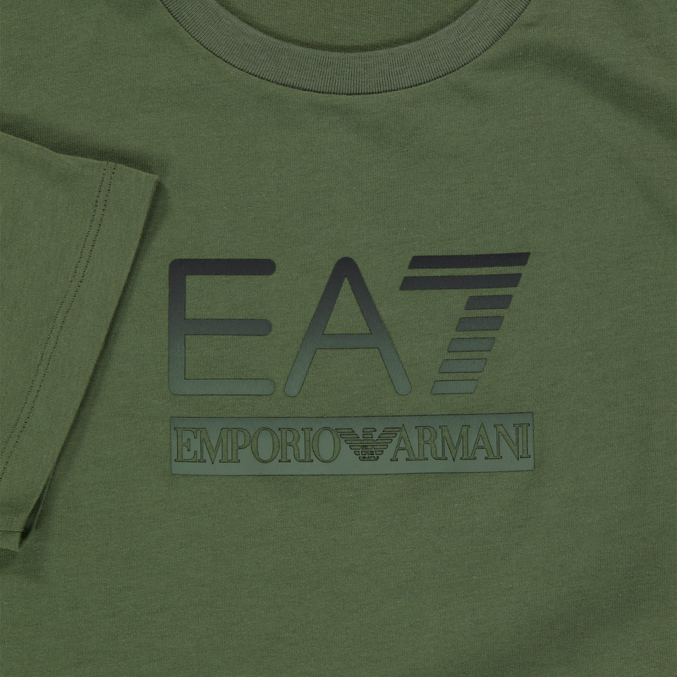 EA7 Kinder Jongens T-Shirt In Army