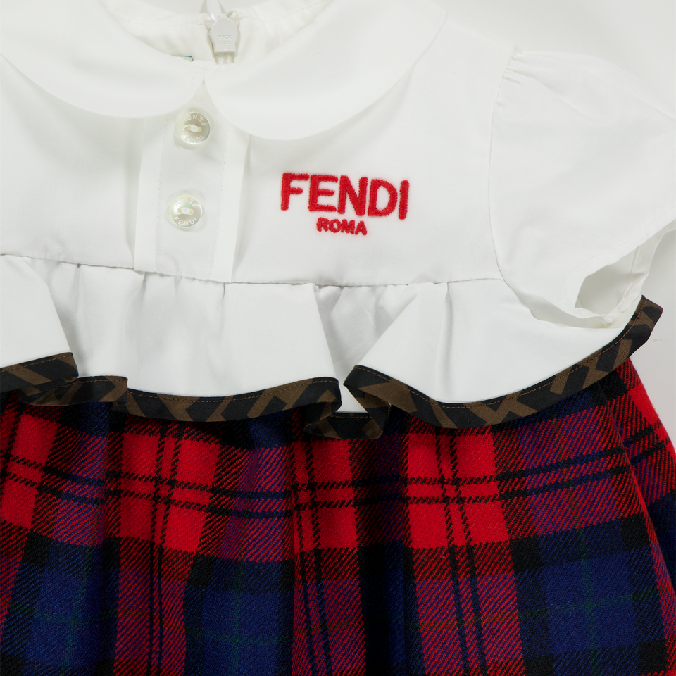 Fendi Baby Girls Dress  Red