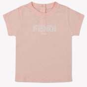 Fendi Baby Girls T-Shirt  Light Pink
