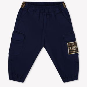 Fendi Baby Jongens Broek In Navy