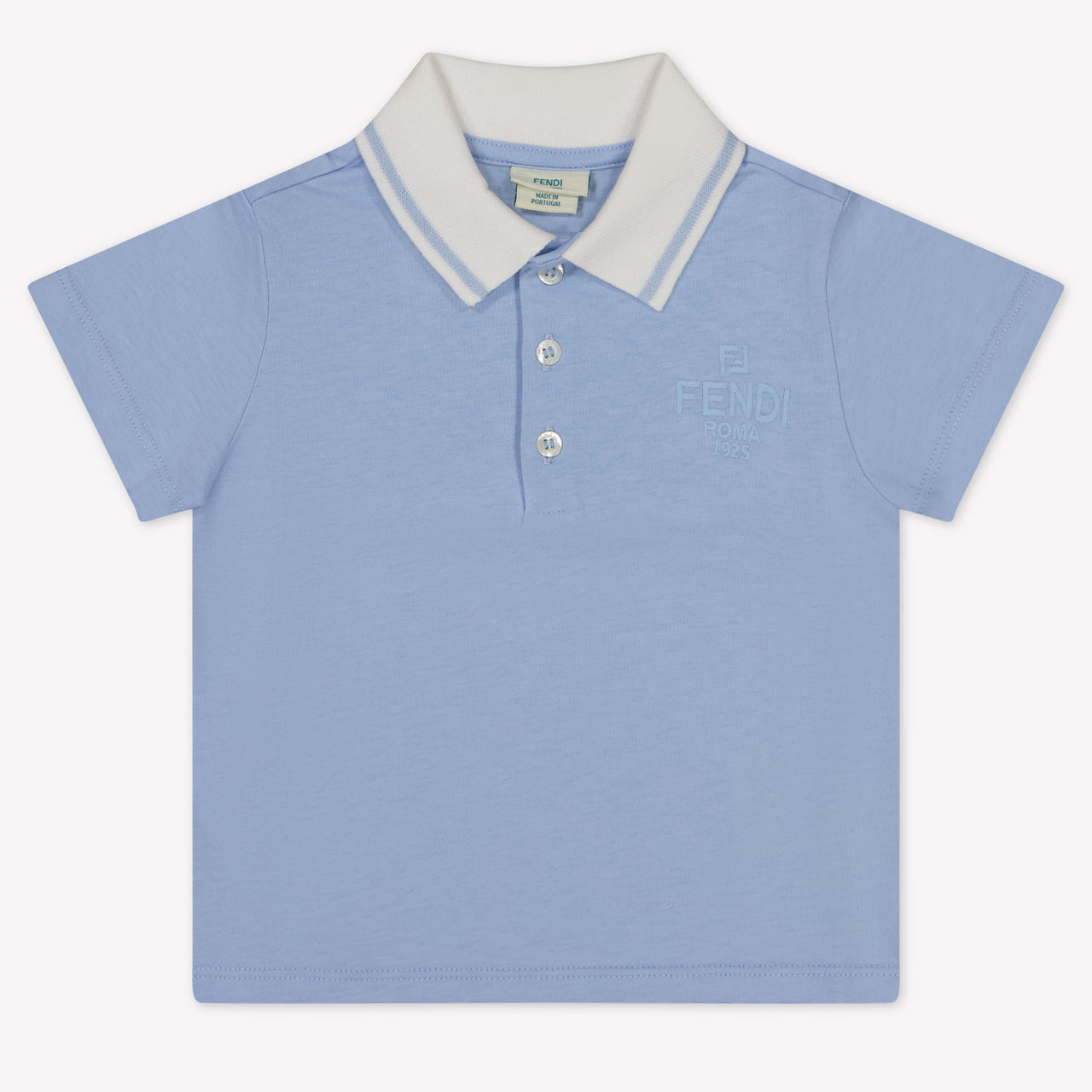 Fendi Baby Boys Polo  Light Blue