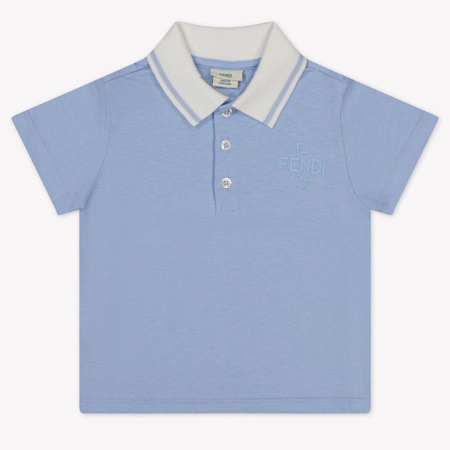 Fendi Baby Boys Polo  Light Blue