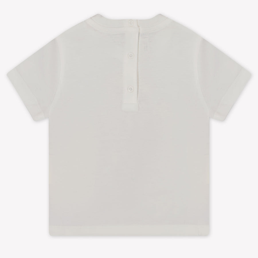 Fendi Baby Jongens T-Shirt In Wit