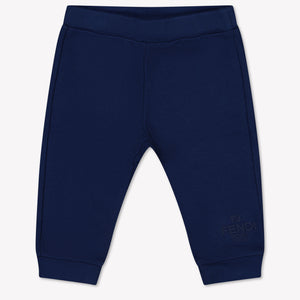Fendi Baby Unisex Broek In Navy