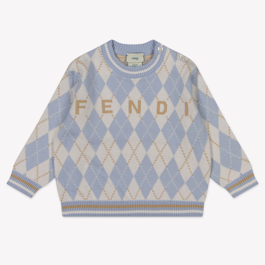 Fendi Baby Unisex Sweater  Light Blue