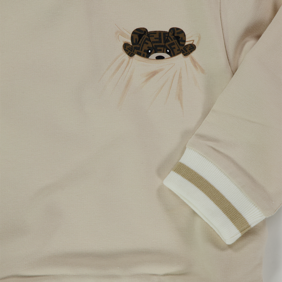 Fendi Baby Unisex Trui In Beige