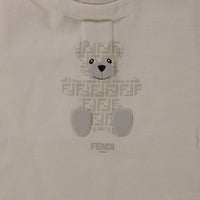Fendi Baby Unisex T-Shirt In Beige