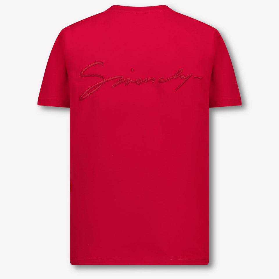 Givenchy Kinder Jongens T-Shirt In Rood