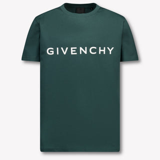 Givenchy Kids Boys  T-Shirt Dark Green