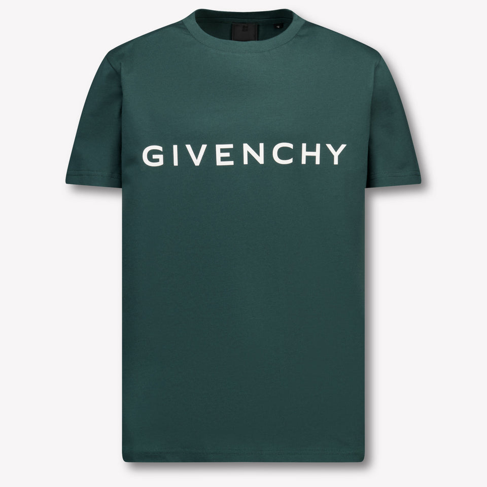 Givenchy Kids Boys  T-Shirt Dark Green
