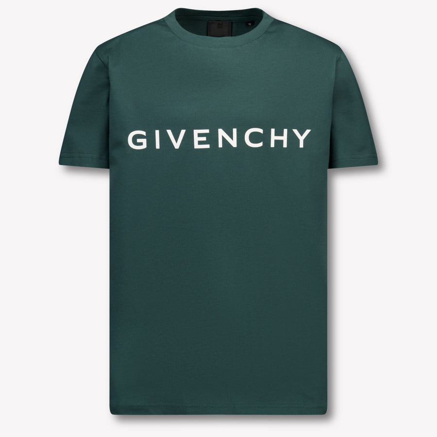 Givenchy Kinder Jongens T-Shirt In Donker Groen
