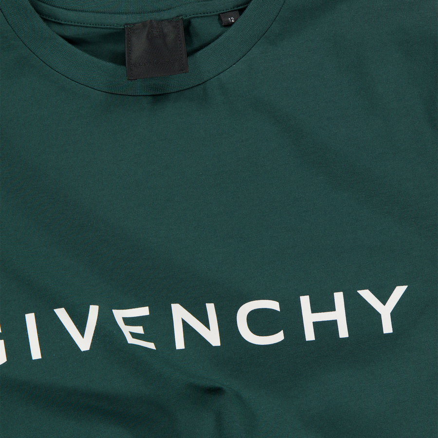 Givenchy Kinder Jongens T-Shirt In Donker Groen