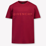 Givenchy Kids Boys  T-Shirt Bordeaux