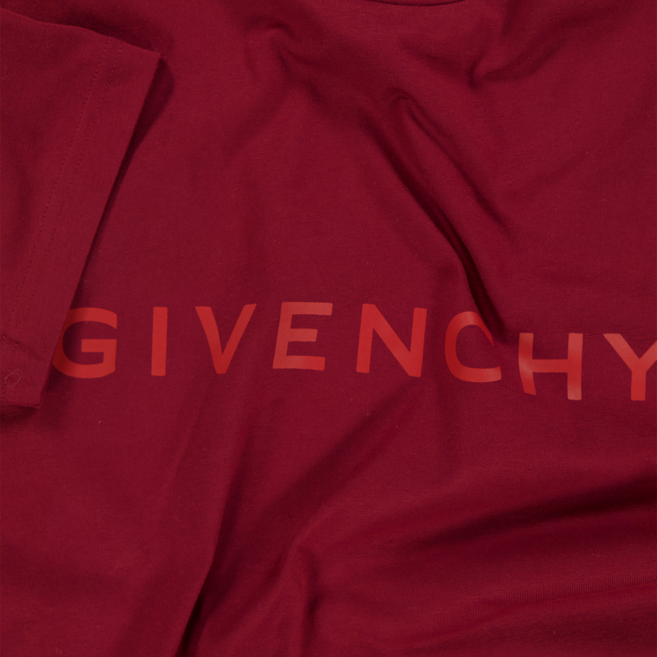 Givenchy Kids Boys  T-Shirt Bordeaux