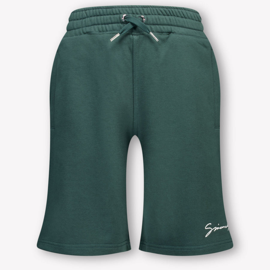 Givenchy Kinder Jongens Shorts In Donker Groen
