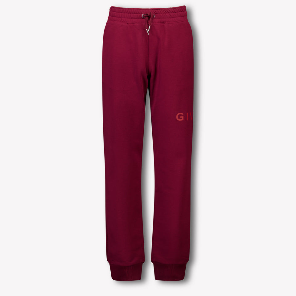 Givenchy Kids Boys  Pants Bordeaux