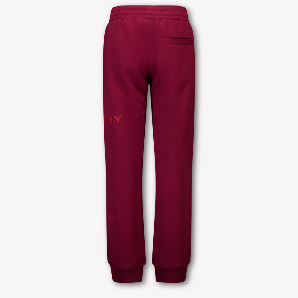 Givenchy Kids Boys  Pants Bordeaux