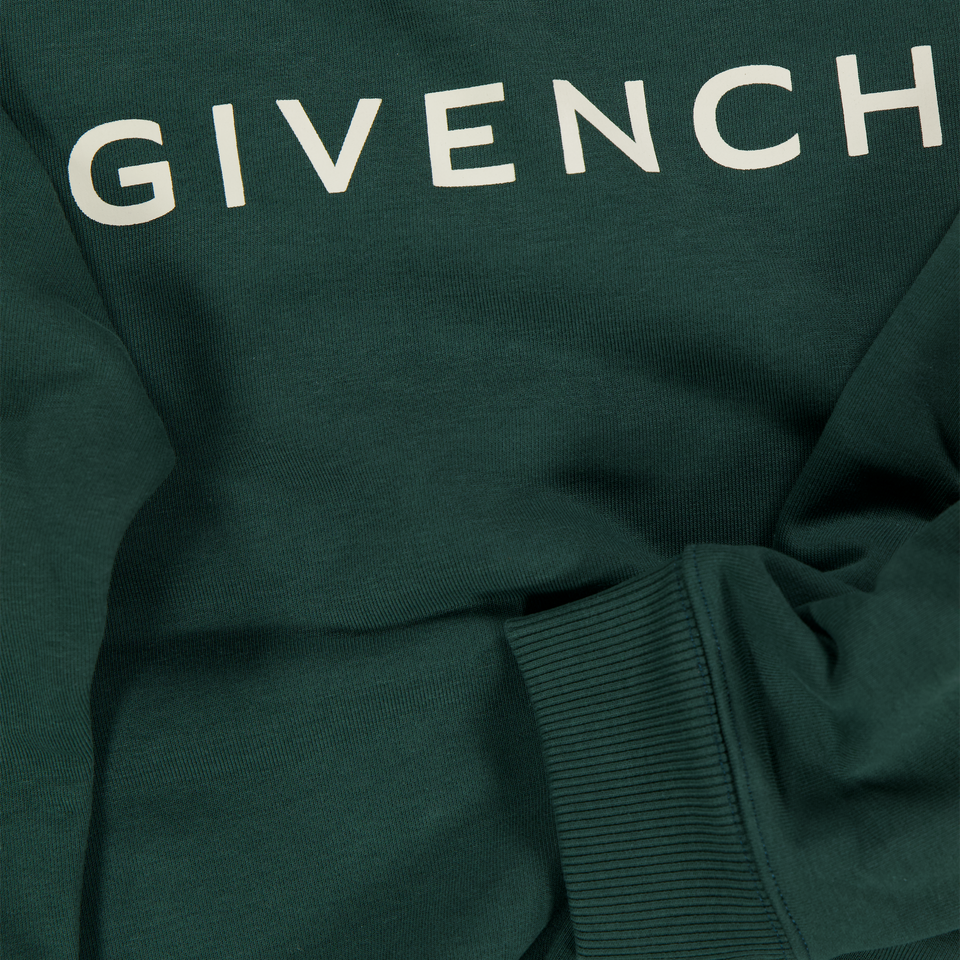 Givenchy Kinder Jongens Trui In Donker Groen