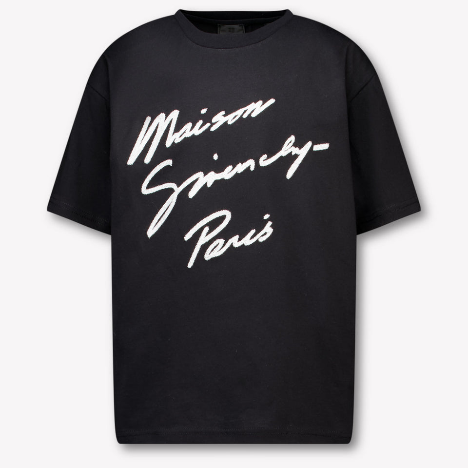 Givenchy Kinder Jongens T-Shirt In Zwart