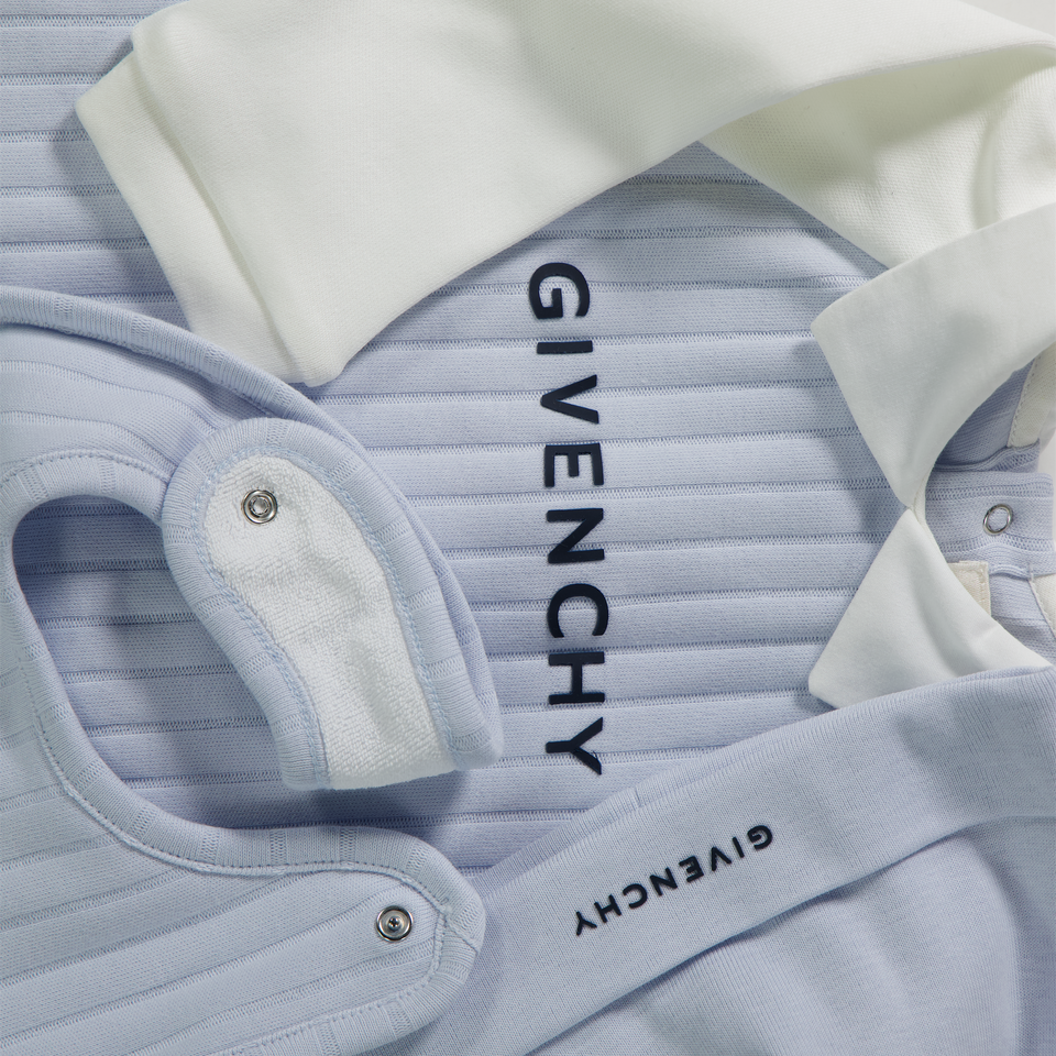 Givenchy Baby Unisex Playsuit  Light Blue