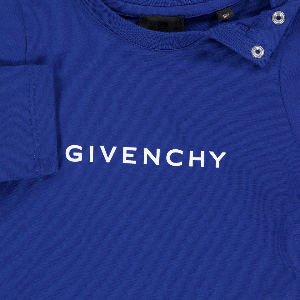 Givenchy Baby Jongens T-Shirt In Cobalt Blauw