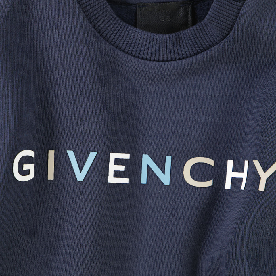 Givenchy Baby Unisex Trui In Navy