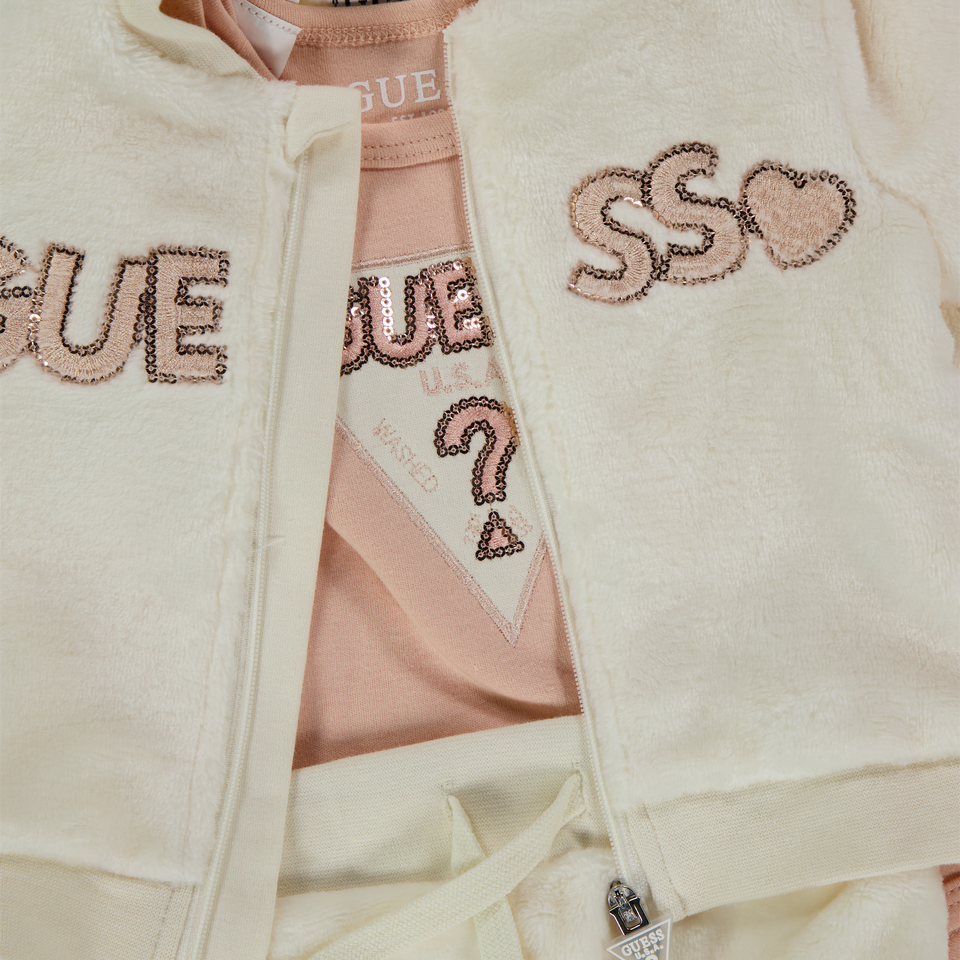 Guess Baby Meisjes Setje In Off White