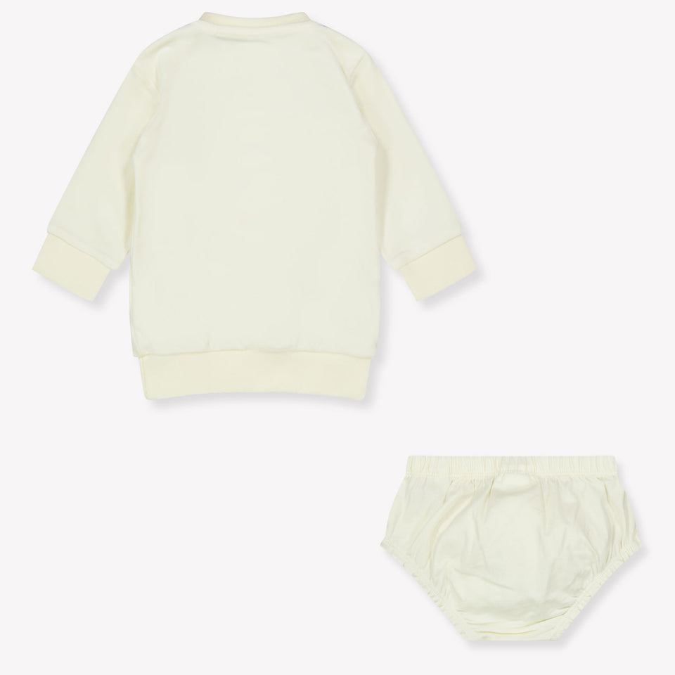 Guess Baby Meisjes Jurk In Off White