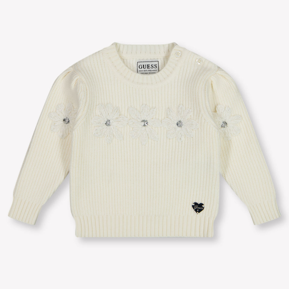 Guess Baby Meisjes Trui In Off White