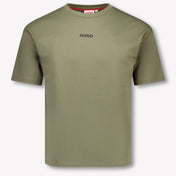 HUGO Kinder Jongens T-Shirt In Groen