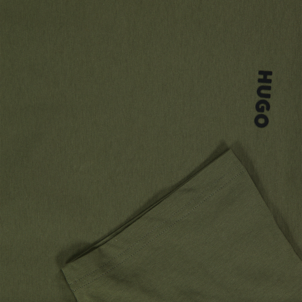 HUGO Kinder Jongens T-Shirt In Groen
