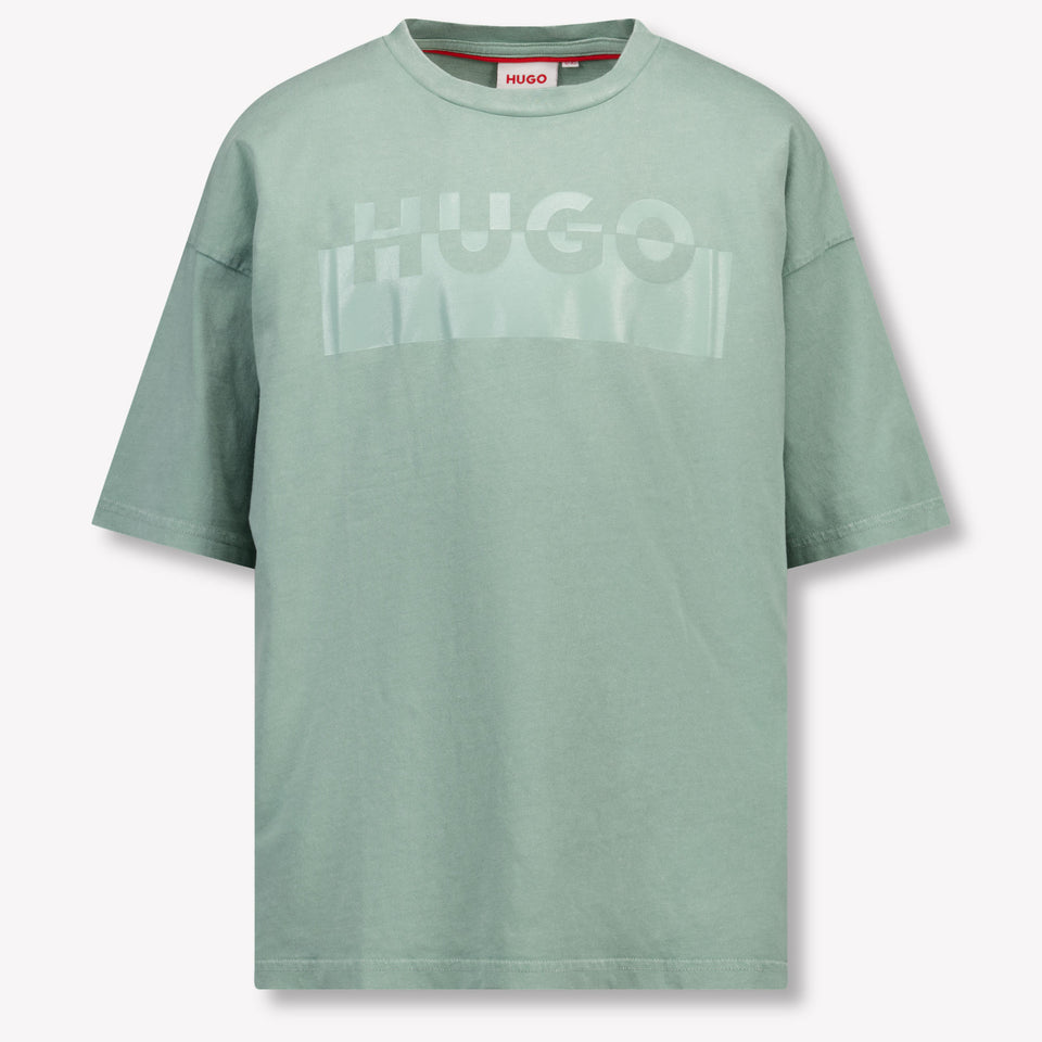 HUGO Kinder Jongens T-Shirt In Mint