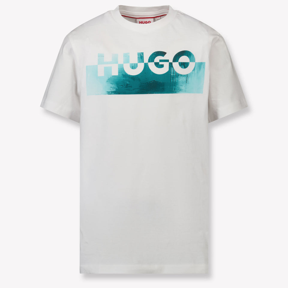 HUGO Kinder Jongens T-Shirt In Wit