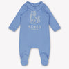 Kenzo kids Baby Unisex Playsuit In Light Blue