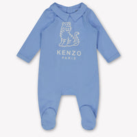Kenzo kids Baby Unisex Playsuit In Light Blue