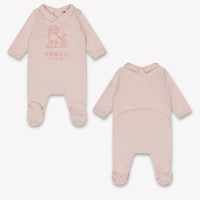 Kenzo kids Baby Unisex Playsuit In Light Pink